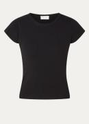 Neo Noir Tirra top met ribstructuur