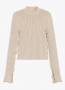 HUGO Soverie ribgebreide top met streepprint