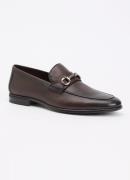 Dune London Seymore loafer van leer met horsebit