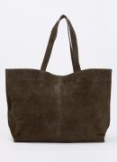 Becksöndergaard Aubrey shopper van suède