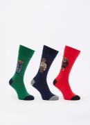 Ralph Lauren Sokken met print in 3-pack giftbox
