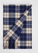 Gant Sjaal van wol met ruitdessin 180 x 30 cm