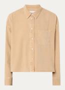 ARMEDANGELS Nalaani blouse van denim met borstzak