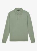 Reiss Trafford regular fit fijngebreide polo van merino wol