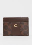 Coach Pasjeshouder van kalfsleer met logoprint