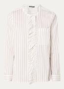 River Woods Blouse met streepprint en borstzak