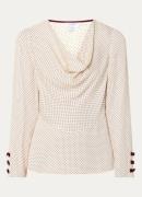 L.K.Bennett Eva top met stippenprint