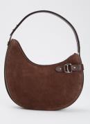 Ralph Lauren Tasha Large schoudertas van suède