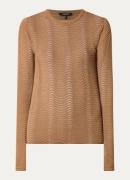 NIKKIE Lucena longsleeve met lurex en structuur