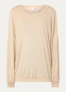 Hanro Longsleeve in kasjmierblend met ronde hals