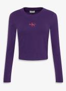Calvin Klein Longsleeve top met logo en ronde hals