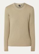 Josephine & Co Lili ribgebreide longsleeve met ribstructuur