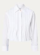 Sandro Cropped blouse met plooien