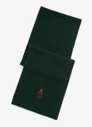 Ralph Lauren Ribgebreide sjaal met logoborduring