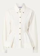 Ganni Blouse met siernaad