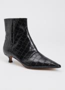 Dune London Odore enkellaarsje van leer