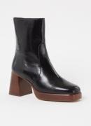 Jonak Brigand enkellaarsje van leer