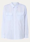 ba&sh Palani blouse met streepprint en borstzakken