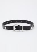 The Frankie Shop Perth riem van leer met studs