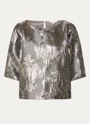 Expresso Tuniek met jacquard dessin en ballonmouw