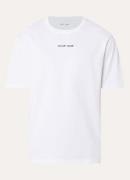 SAMSØE SAMSØE Dinner T-shirt met logo- en backprint