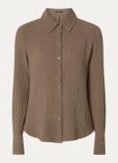 OPUS Frive blouse met structuur