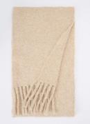 OPUS Amoni grofgebreide sjaal in wolblend 200 x 30 cm