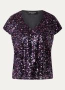 Bruuns Bazaar AureaBBMarlee tuniek met V-hals en pailletten