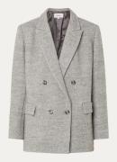 ba&sh Ward double-breasted blazer in wolblend met gemêleerd dessin