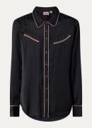 Levi's Bradie blouse van satijn met paspelzakken