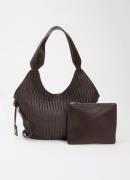 Xandres Shopper met gevlochten details en uitneembare etui