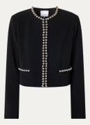 Dante 6 Virgo cropped blazer met kralendecoratie
