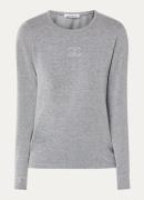 Co'Couture Manny top met lurex en logoborduring