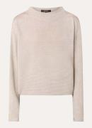 OPUS Saglanz top met ribstructuur