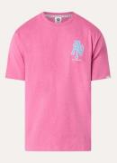 Aape T-shirt met logo- en backprint