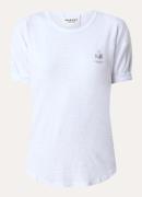 Isabel Marant Kolida T-shirt van linnen met logo