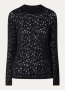 Gerard Darel Harmonie fijngebreide top met opengewerkt dessin