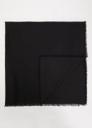 Zadig&Voltaire Glenn sjaal in wolblend met jacquard dessin 140 x 140 c...