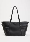 Zadig&Voltaire Shopper van leer met studs