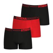 Set van 3 effen boxershorts in microvezel