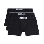 Set van 3 lange, effen boxershorts