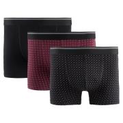 Set van 3 boxershorts, 2 bedrukt + 1 effen