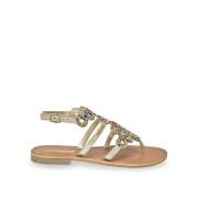 Sandalen met parels en teenstukje Ophynea