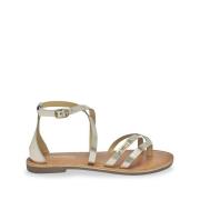 Platte leren sandalen Daroz