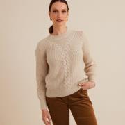 Trui in lurex tricot, bevat mohair