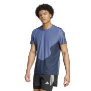 Bi-color running T-shirt met klein logo