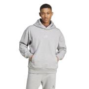 Hoodie met klein ton sur ton logo