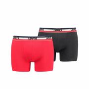 Set van 2 effen boxershorts, logo sportswear