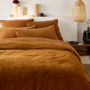 Dekbedovertrek Noria fluweel/gewassen katoen Biface