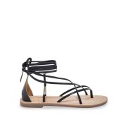 Sandalen in leer, multi-bandjes Djoya